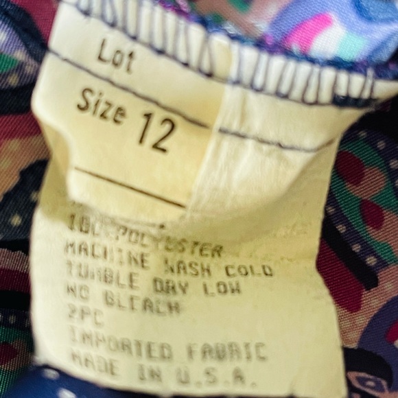 Stuart Allen Vintage 2 Piece Pleated Skirt Set - Picture 7 of 11